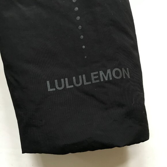 Lululemon Another Mile Full Zip Jacket Womens 14 Black Hooded Water Repellent - Picture 8 of 12